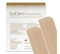 Biodermis Epi-Derm Long Strips, Silicone Gel Sheeting for Scars, Ideal for C-Section, Tummy Tuck, Cardiac Surgery Scars, Premium Grade Scar Sheets, Reusable, 1.4 x 11.5 in - 5 Pairs, Natural