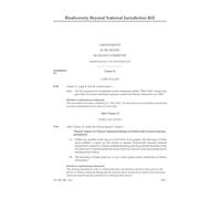 Biodiversity Beyond National Jurisdiction Bill Amendments to be moved in Grand Committee [Supplementary to the Marshalled List] (House of Lords) HLB 148 I a
