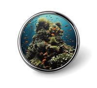 Biodiversity Round Badge for Men Women, Durable & Stylish Lapel Pins, Lightweight Metal Badges for Shirts, Jackets, Hats