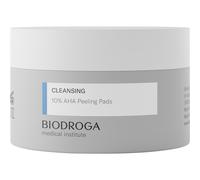 Biodroga Cleansing Medical 10% AHA Peeling Pads exfoliating pads for even skin texture 40 pcs