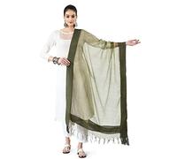 BioEarths Organza Dupatta (Olive)