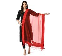 BioEarths Organza Dupatta (Red)