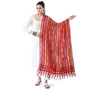 BioEarths Organza Multi color Dupatta