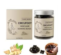 Bioequis Herbal Beads, Foot Soaking Salts, Botanical Cleansing Foot Soak Beads, Natural Mugwort Foots Soak, Relieve Fatigue & Soothing with Ginger Extract for Men and Women 10/20/30 Pieces (1pcs)