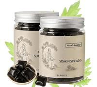 Bioequis Herbal Beads, Herbal Foot Soak Activation Beads - Natural Mugwort Cleansing Foot Soak Beads, for All Skin Types (2pcs)