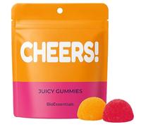 BioEssentials Cheers! Pre-Game - Post-Celebration Recovery Gummies - 910mg DHM & Vitamin C - Liver & Antioxidant Support - Blue Ginger 120mg & Turmeric + B-Complex Zinc - 18 Individual Packs