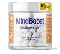 BioEssentials MindBoost - 10-Ingredient Nootropic Stack - Cognitive Function & Mental Focus - Citicoline 280mg & L-Tyrosine 280mg - PS 100mg + Uridine Creatine ALA Mg Zn - 60 Vegan HPMC Capsules
