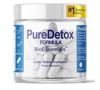 BioEssentials PureDetox - Advanced Liver Detox Complex - Liver Health & Antioxidant Support - NAC 300mg & Glutathione 300mg - 9 B-Vitamins & Electrolytes - 60 Vegan Capsules