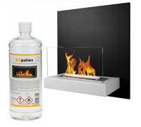 BIOETHANOL FIREPLACE SUNSET GARDEN BROWN DESIGN ECO TEMPERED GLASS