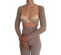 BIOFLECT® Compression Arm Sleeves Wrap with Far Infrared Therapy and Micro-Massage Knit - for Support and Comfort - Lipedema, Lymphedema, Inflammation- Sand 3XL