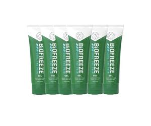 Biofreeze Cooling Gel, 118ml X 6, Muscle Soreness, Joint Relief, Pain Relief Gel, Sprains, Strains, Fast Relief, Effective Relief For Hours, Muscles, Bones And Joints, Pain and Fever