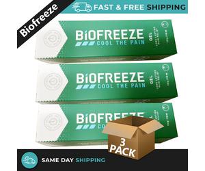 Biofreeze GEL Pain Relief Sore Muscle Arthritis Sore Joint Gel 118ml Pack of 3