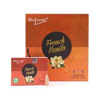 Biofresh Backflow Incense Cones French Vanilla Maroon