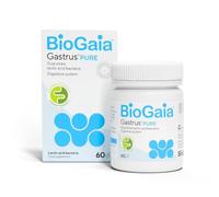 BioGaia Gastrus Pure Probiotics for Gut Health | Dual Strain Patented L. reuteri | Certified FODMAP Friendly for Sensitive Stomachs | No Artificial Sweenters | 60 Capsules