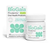 BioGaia Prodentis | Clinically Proven Dental Probiotics for Teeth and Gums | Promotes Good Oral Health & Gut Health Too | Oral Probiotics | 30 Apple-Flavored Lozenges | 1 Pack
