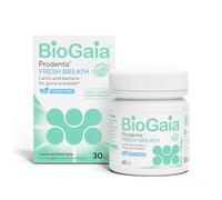 BioGaia Prodentis Fresh Breath | Oral Probiotics for Gums & Teeth | Patented Probiotic with Xylitol & Zinc for Lasting Fresh Breath | Unique L. Reuteri | No Added Sugar | 30 Lozenges - Mint Flavour