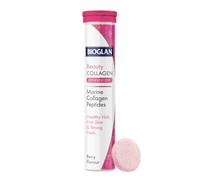 Bioglan Beauty Collagen Effervescent Tablets – Hydrolysed Marine Collagen 1000mg – 20 Berry