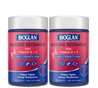 Bioglan - Bundles Immune Recharge Fatigue Fighter Energy Metabolism 2 x 30 Capsules for Men and Women