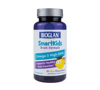 Bioglan SmartKids Brain Formula | Omega-3 |EPA & DHA | Citrus Capsules | 30