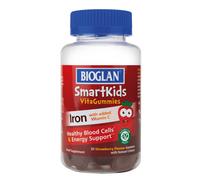 Bioglan SmartKids Iron | Vitamin C | Energy Support | 30 GummiesBioglan SmartKids Vitamin D Gummies for Children (Age 4+), Vitamin D3, Immune & Bone Support, Citrus Flavour Chewable Gummies, 30 Count