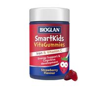 Bioglan SmartKids Iron | Vitamin C | Energy Support | 30 GummiesBioglan SmartKids Vitamin D Gummies for Children (Age 4+), Vitamin D3, Immune & Bone Support, Citrus Flavour Chewable Gummies, 30 Count