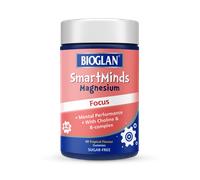 Bioglan SmartMinds Magnesium Focus Gummies for Kids, Sugar Free Tropical, Magnesium, Choline, Vitamin B5, B12 & Folic Acid, Children Age 6-16, 60 Gummies