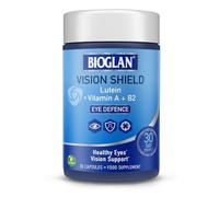 Bioglan Vision Shield, Eye Health Supplement Capsules with Vitamin A, B2, Zinc and Lutein, Vision Support