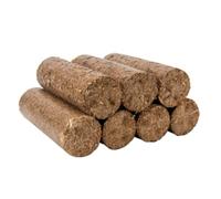 Bioglow Hotlogs Round Wood Briquettes for Wood Stoves, Log Burners, Fireplaces Full and Part Pallets