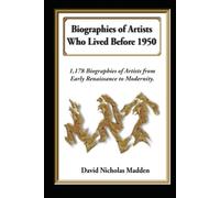 Biographies of Artists Who Lived Before 1950