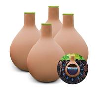 BioGreen Olla Plant Watering Hydro Max, Set of 4, 1 L, Diameter 60 cm, Automatic Watering for Plants, Terracotta Clay Pot, Watering Ball