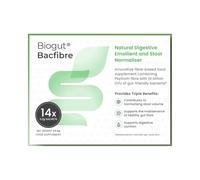 Biogut Bacfibre Psyllium Husk Supplements - Combination of Psyllium Fibre with Gut-Friendly Bacteria - Supports Constipation Relief and Stool Regularity, Aids Digestive Comfort and Gut Health
