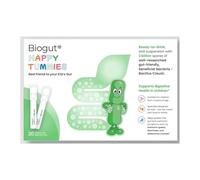 BIOGUT Happy Tummies | Kids Probiotic Supplement Drink |Bacillus Clausii | 20 Ready-to-Drink Vials | Helps with Stomach Upset, Diarrhoea & Cramps | Mix with Food or Drinks for Fussy Eaters