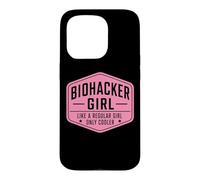 Biohacker Girl Like A Regular Only Cooler Funny Biohacking Case for iPhone 15 Pro