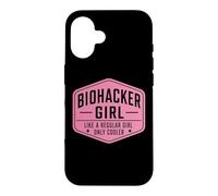 Biohacker Girl Like A Regular Only Cooler Funny Biohacking Case for iPhone 16