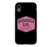 Biohacker Girl Like A Regular Only Cooler Funny Biohacking Case for iPhone XR