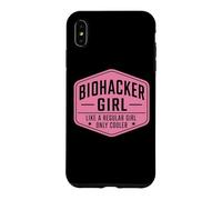 Biohacker Girl Like A Regular Only Cooler Funny Biohacking Case for iPhone XS Max