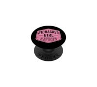 Biohacker Girl Like A Regular Only Cooler Funny Biohacking PopSockets Adhesive PopGrip
