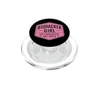 Biohacker Girl Like A Regular Only Cooler Funny Biohacking PopSockets PopGrip for MagSafe