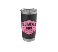 Biohacker Girl Like A Regular Only Cooler Funny Biohacking Stainless Steel Insulated Tumbler