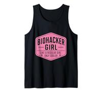 Biohacker Girl Like A Regular Only Cooler Funny Biohacking Tank Top