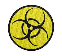 Biohazard Atom Iron-On Patch | Anti Nuclear Power Iron on Patches, Radioactive Embroidery Patch, Nuclear ironable Patch, ABC Defense Badges Finally Home