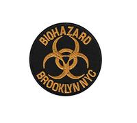 Biohazard Brooklyn NYC Hardcore Punk Met Patch Badge Embroidered Iron on Applique Souvenir Accessory