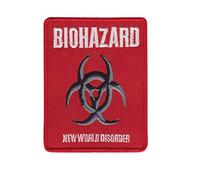 Biohazard New World Disorder Hardcore Pu Patch Badge Embroidered Iron on Applique Souvenir Accessory