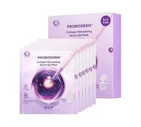 BIOHEAL BOH Probioderm Collagen Reforming Serum Gel Mask (6 x 34 g) Hydrogel Mask with Collagen Capsules for Firming and Refining Pores, Fac Mask