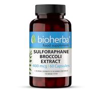 BIOHERBA Sulforaphane Broccoli Extract, 400 mcg, 60 Capsules - Detox & Liver Health Support Supplements for Immune Boost and Estrogen Balance