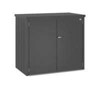Biohort Alex Double Wheelie Bin Store - Metallic Dark Grey