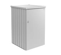 Biohort Alex Single Wheelie Bin Store - Metallic Silver