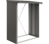 Biohort Firewood Rack - WoodStock 150 - Quartz grey metallic