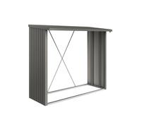 Biohort Firewood Rack - WoodStock 230 - Quartz grey metallic