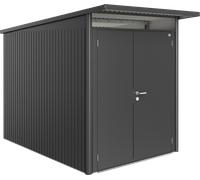 Biohort Garden Shed - AvantGarde | Double Door, Metallic Dark Grey - A3